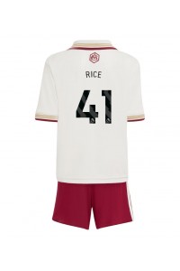 Fotbalové Dres Arsenal Declan Rice #41 Dětské Třetí Oblečení 2025-26 Krátký Rukáv (+ trenýrky)